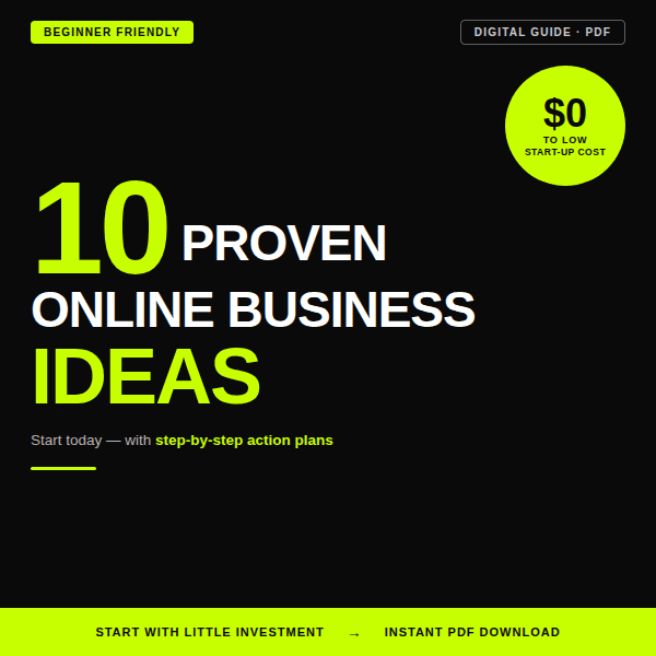 10 Proven Online Businesses You Can Start Today