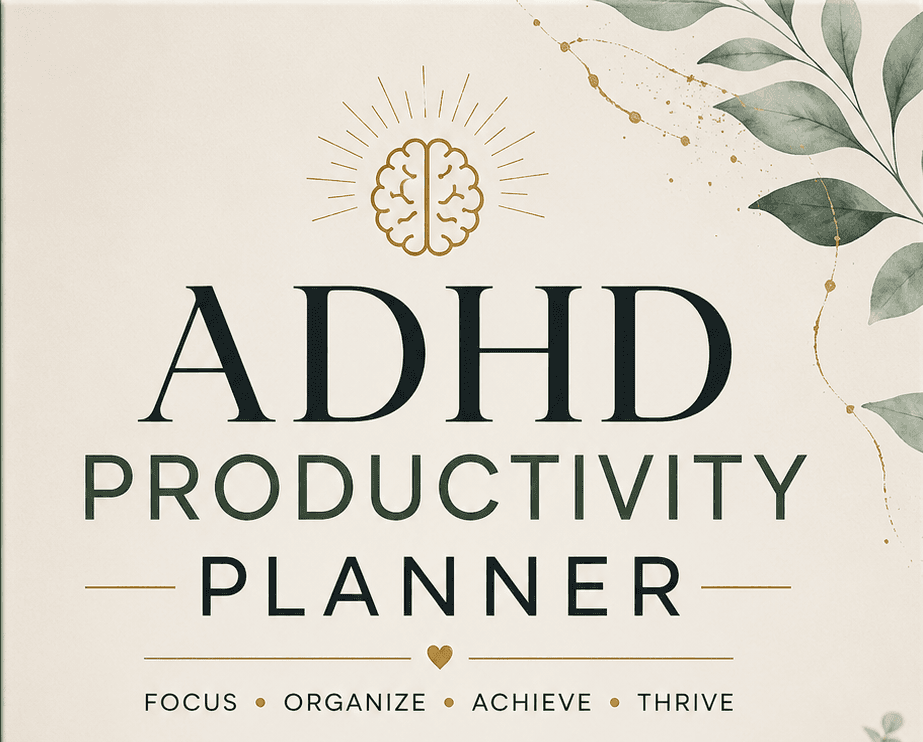 The ADHD Productivity Planner — Printable Digital Planner (136 Pages)
